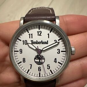 Timberland Silver and Brown Watch